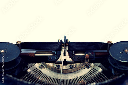 Close up of  vintage retro styled typewriter.