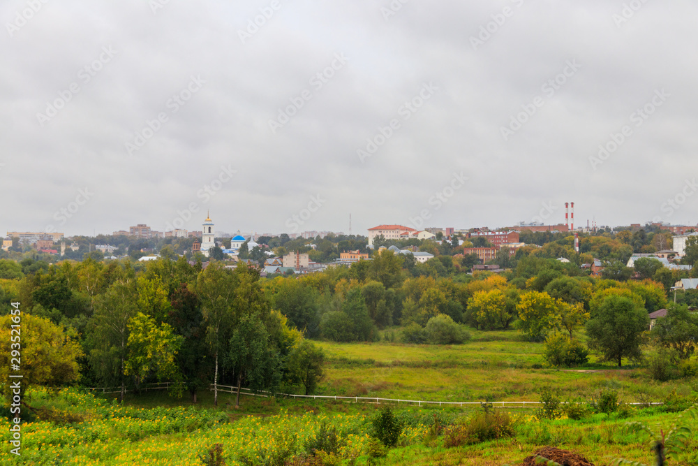 View of Serpukhov town in Russia
