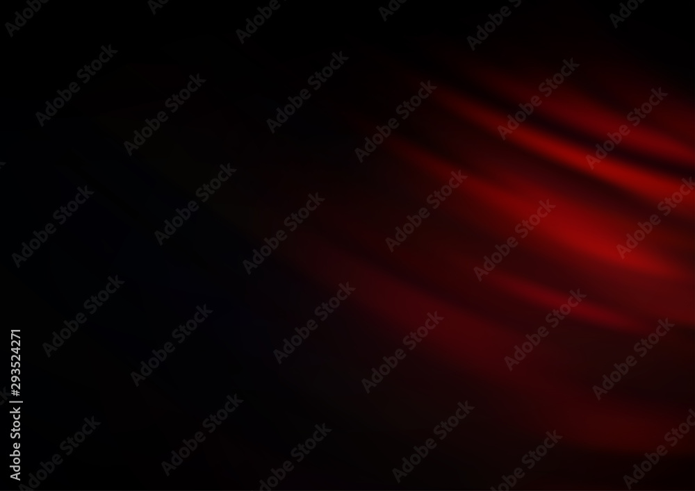 Fototapeta premium Dark Red vector background with bent lines. A sample with blurred bubble shapes. The best blurred design for your business.