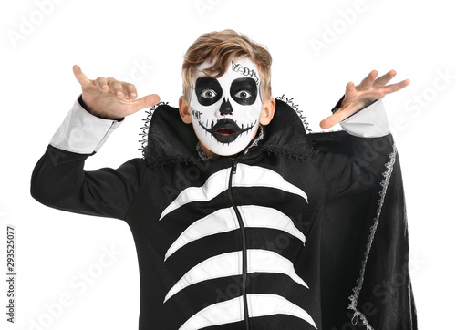 Little boy in Halloween cos...