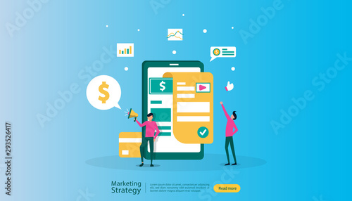 affiliate digital marketing strategy concept. refer a friend with people character sharing referral business partnership and earn money online. template for web landing page, banner, presentation