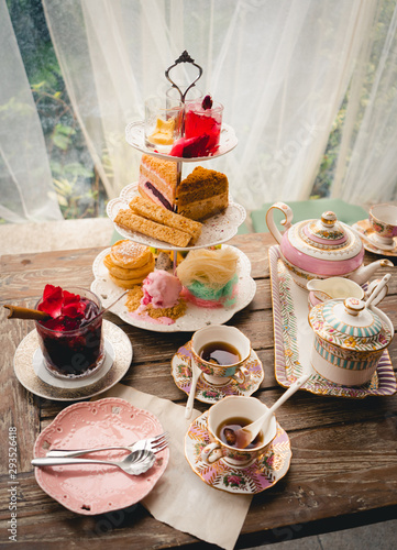 English afternoon tea desserts and snack