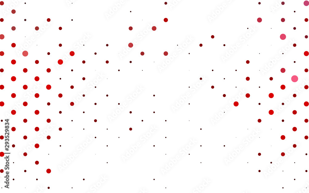 Light Red vector cover with spots. Abstract illustration with colored bubbles in nature style. Pattern for ads, booklets.