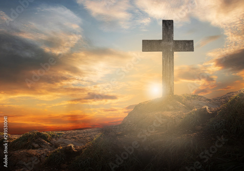 Obraz na płótnie cross crucifixion of the crucifixion on the summit of Jesus Christ