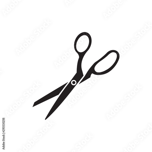 Scissors flat icon vector
