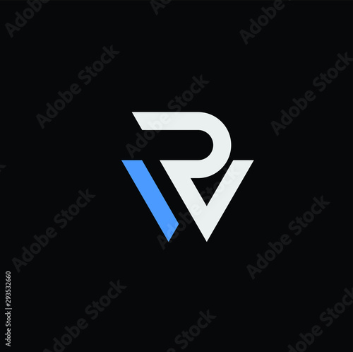 letter rw flat logo download