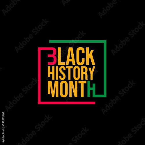 Black History Month vector template. Design for banner, greeting cards or print.