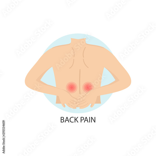 Man suffers from Back Pain 