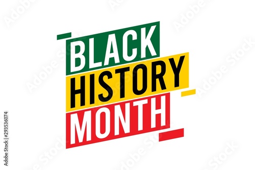 black history month celebrations modern design template.