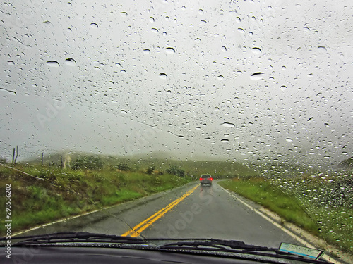 Driving in storm photo