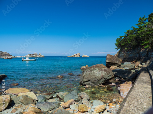 西伊豆松崎町の雲見海岸 日本 ９月下旬