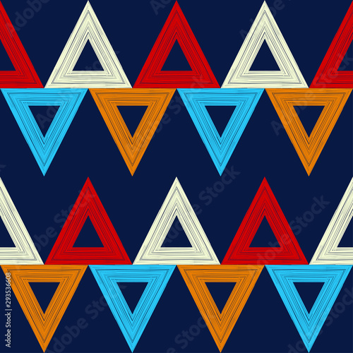 Triangles. Ethnic boho seamless pattern. Lace. Embroidery on fabric. Patchwork texture. Weaving. Traditional ornament. Tribal pattern. Folk motif. Can be used for wallpaper, textile, wrapping, web. Free Download Triangles. Ethnic boho seamless pattern. Lace. Embroidery on fabric. Patchwork texture. Weaving. Traditional ornament. Tribal pattern. Folk motif. Can be used for wallpaper, textile, wrapping, web. - GFXLoad