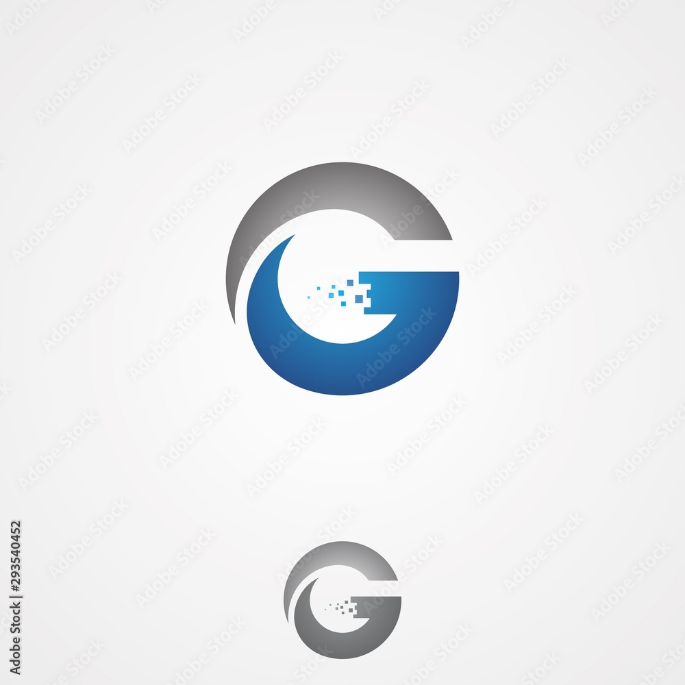Simple G letter for technology design vector for web or mobile APP icon Simple G letter for technology design vector for web or mobile APP icon