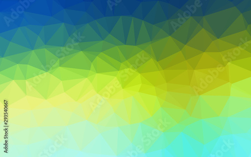 Light Blue  Yellow vector blurry triangle template. Brand new colorful illustration in with gradient. Elegant pattern for a brand book.