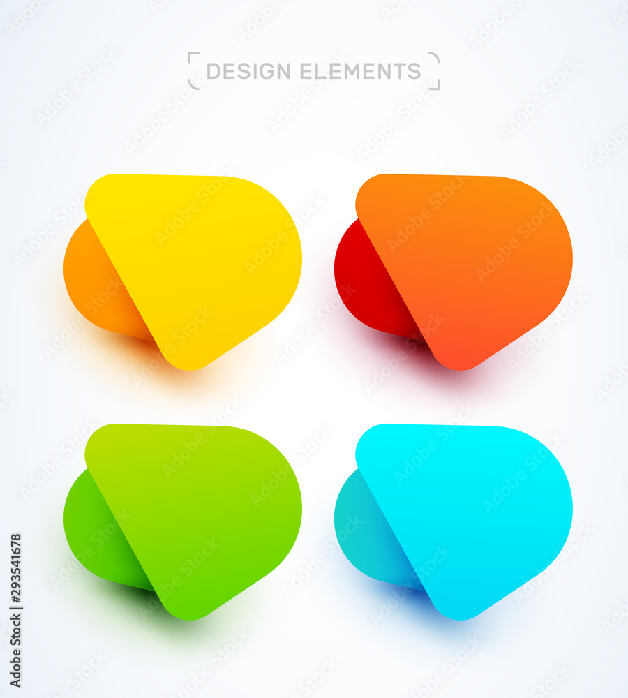 Label bubble in modern material design flat style with soft shadows. For presentation, newspaper, magazine, web page, branding usage Label bubble in modern material design flat style with soft shadows. For presentation, newspaper, magazine, web page, branding usage