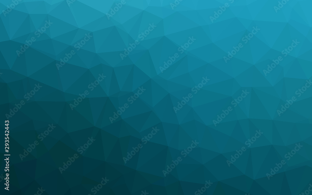 Dark BLUE vector polygon abstract layout. A completely new color illustration in a vague style. New texture for your design.