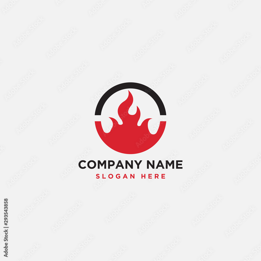 fire logo design template - vector fire logo design template - vector