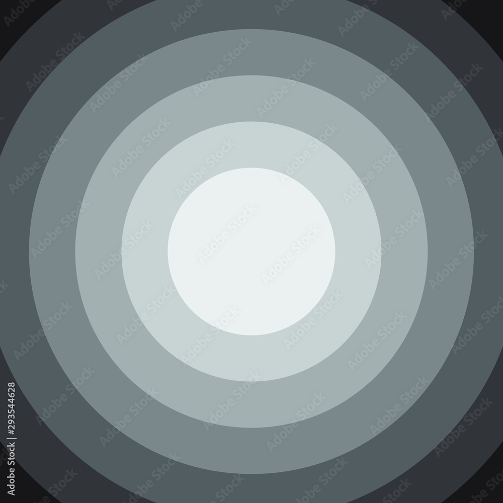 Black and White Color gradient Circle Background