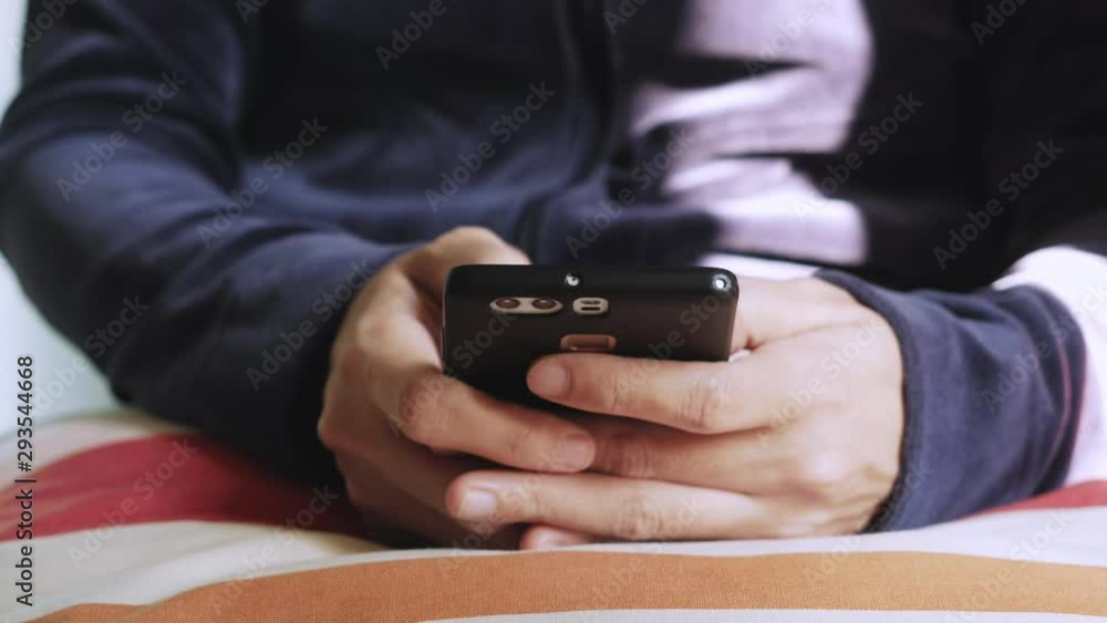 People Hand using Smartphone touch screen Play Social network People Hand using Smartphone touch screen Play Social network