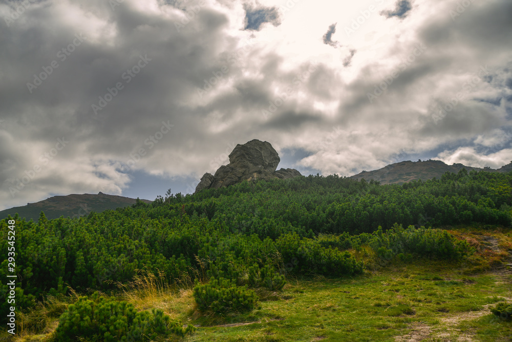 Fototapeta premium landscape with mountains and clouds