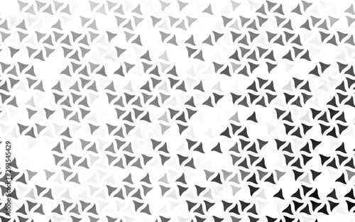 Light Silver, Gray vector seamless template with crystals, triangles. Triangles on abstract background with colorful gradient. Trendy design for wallpaper, fabric makers.