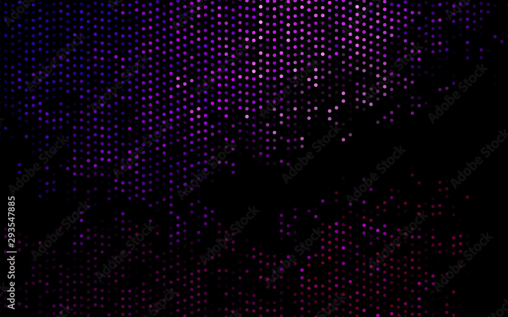 Dark Purple vector pattern with spheres. Beautiful colored illustration with blurred circles in nature style. Pattern for beautiful websites.