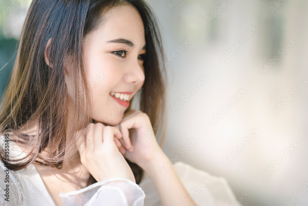 Portrait of attractive asian woman with beauty skin, hair and face. Healthy skin and face care concept. Portrait of attractive asian woman with beauty skin, hair and face. Healthy skin and face care concept.