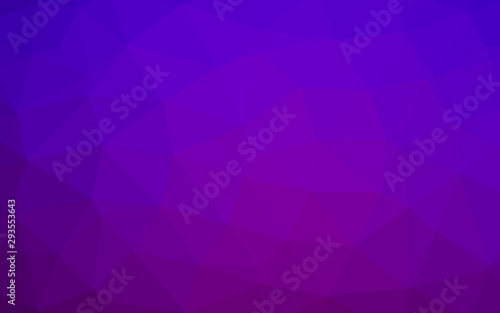Light Purple vector polygon abstract backdrop. Creative illustration in halftone style with gradient. New texture for your design.