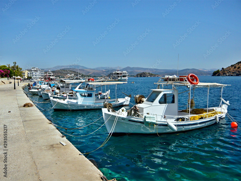 Greece-view of the harbor in Tolo