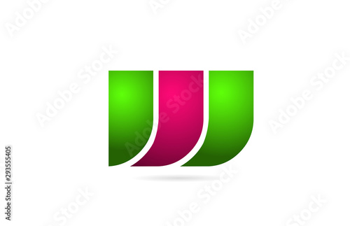 pink green color W letter logo alphabet for icon design Free Download pink green color W letter logo alphabet for icon design - GFXLoad