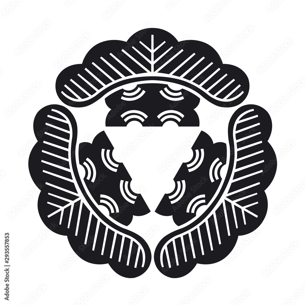 Obraz premium 家紋 松