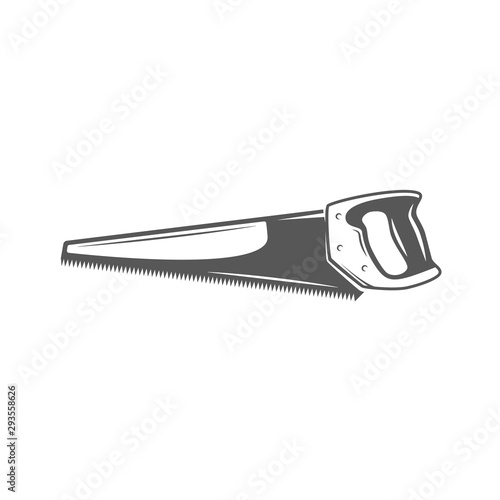 Handsaw isolated on white background