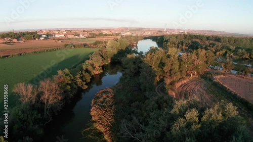 Ebro River sunshine, at 7 o clock