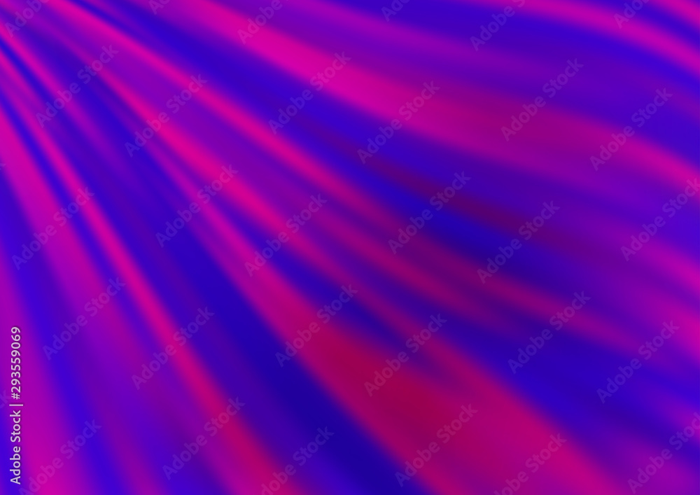Dark Purple vector pattern with bent ribbons. Colorful abstract illustration with gradient lines. Marble design for your web site.