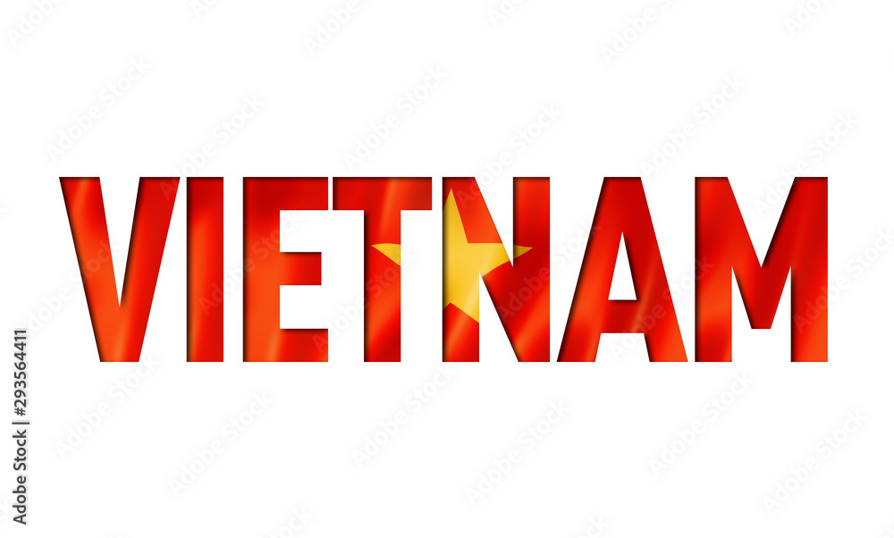 vietnam flag text font