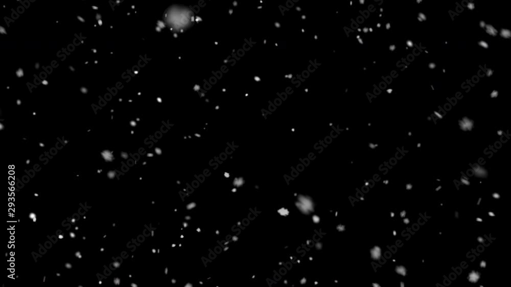 High quality motion animation snow falling on black background . Overlays High quality motion animation snow falling on black background . Overlays