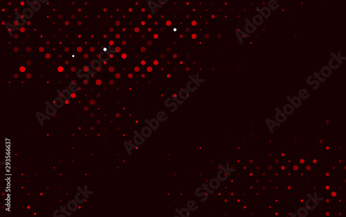 Light Red vector backdrop with dots. Blurred decorative design in abstract style with bubbles. Pattern of water, rain drops.