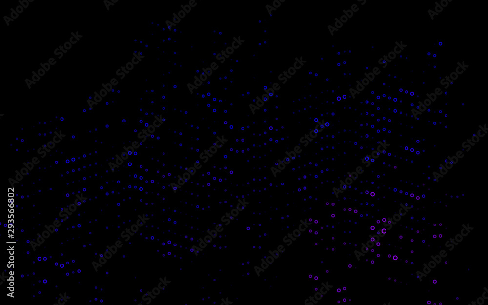 Dark Purple vector layout with circle shapes. Modern abstract illustration with colorful water drops. Pattern for beautiful websites.