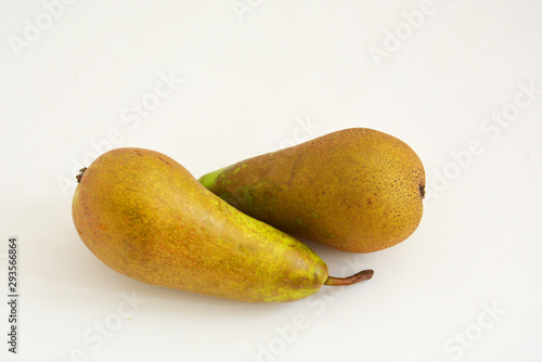 Fresh ripe pear isolated on white background 