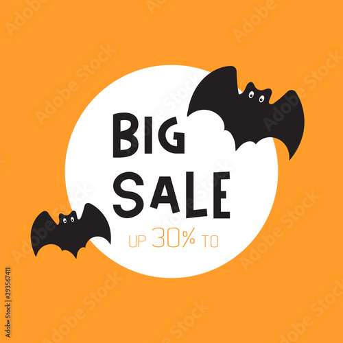 Halloween super sale banner.