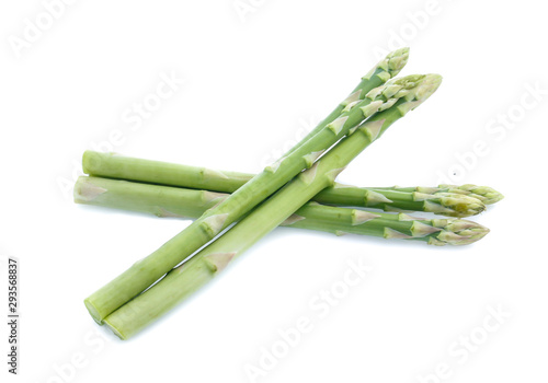 Asparagus on white background