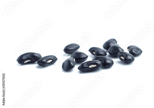 Black Beans  on white background