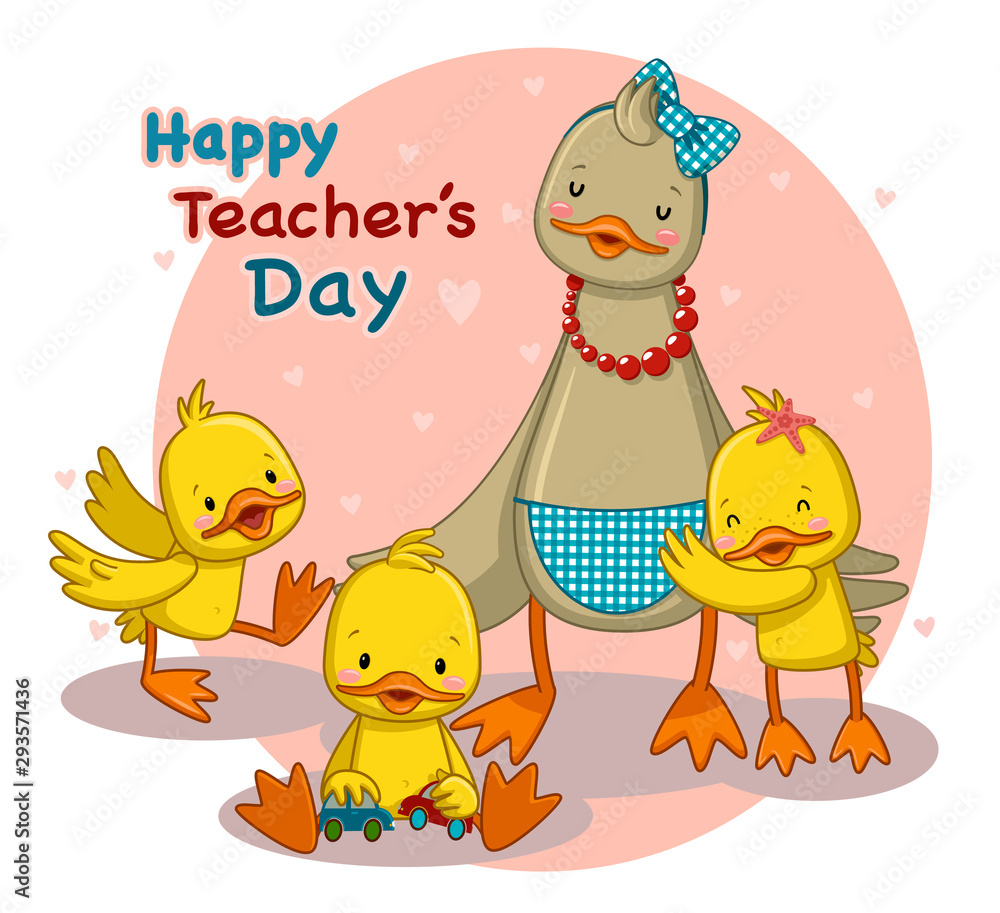 Obraz premium Happy Teachers Day / vector