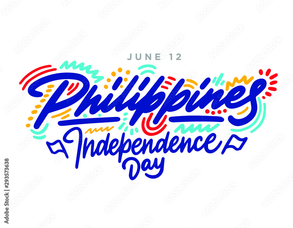 Obraz premium Philippines Independence Day. Vector Template Design Illustration. Design for greeting cards, banners. Vector illustration.