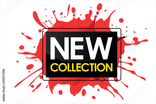 New Collection illustration in red rectangle
