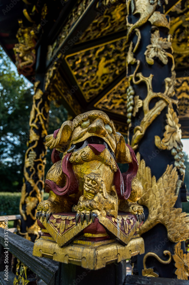 Fototapeta premium Photography of a Japanese temple in Brussels.