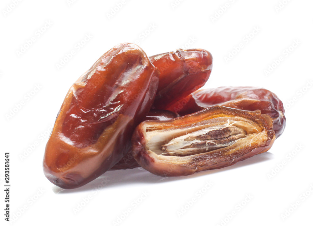 Dates isolated on white background Dates isolated on white background
