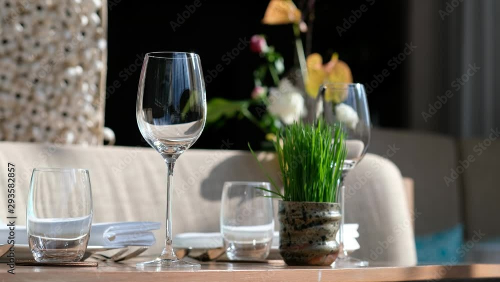 empty glasses wine in restaurant, glass water, campaign glass empty glasses wine in restaurant, glass water, campaign glass