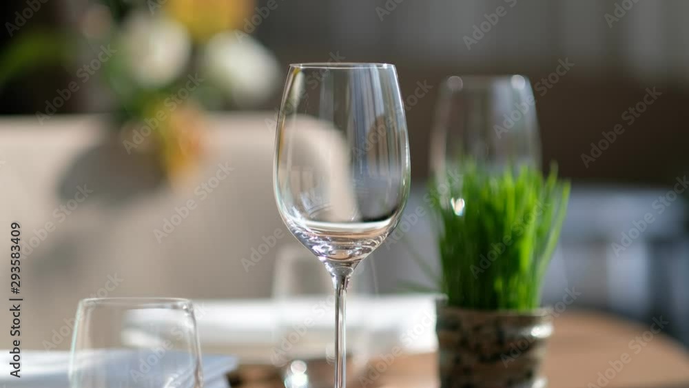 empty glasses wine in restaurant, glass water, campaign glass empty glasses wine in restaurant, glass water, campaign glass