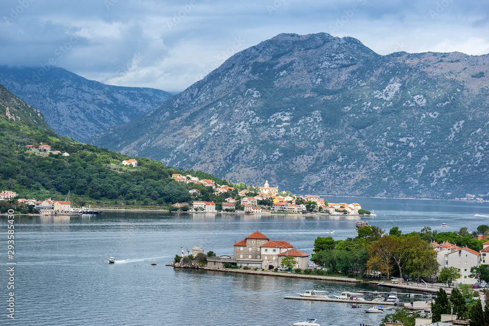 Kotor on Kotor Bay in Montenegro